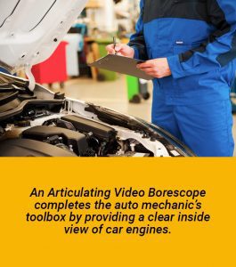 Automotive MRO Technician Inspecting a Car engine